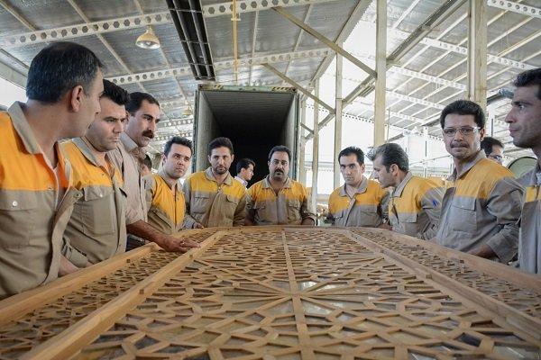 اتمام ساخت 582 در و پنجره صحن حضرت زهرا(س) در مشهد