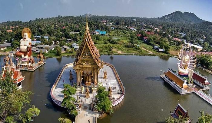 خانه قدیمی و معبد خونارام در سامویی تایلند