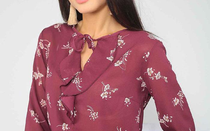 جدیدترین مدل های بلوز حریر گلدار مجلسی