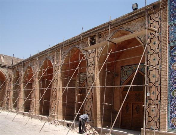 شروع مرحله جدید سامان دهی و مرمت مسجد جامع عتیق قزوین