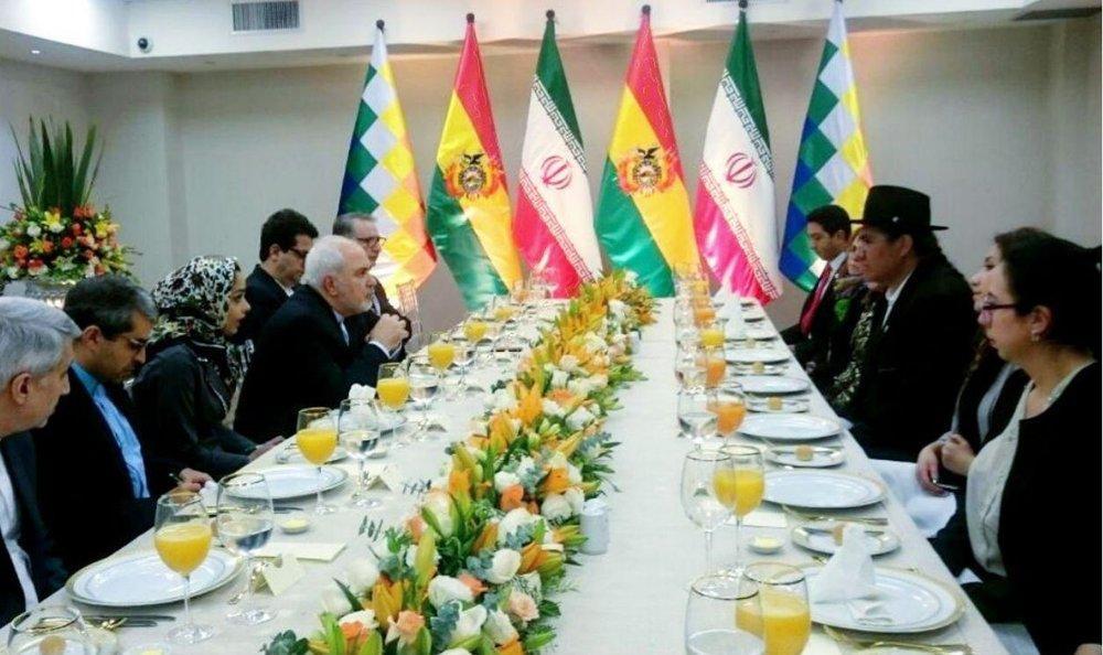 دیدار ظریف با وزیر خارجه بولیوی، عکس