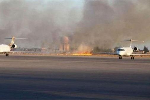 فرودگاه معیتیقه لیبی هدف حملات خمپاره ای نهاده شد