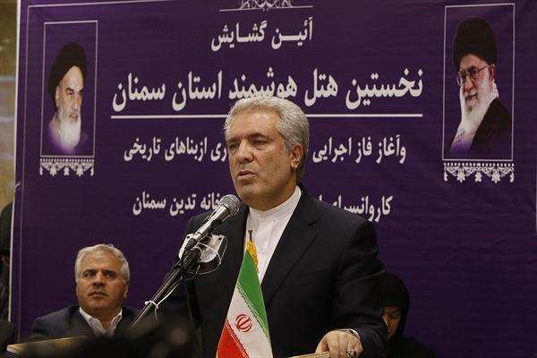 افتتاح نخستین هتل هوشمند کشور در شهمیرزاد و شروع عملیات اجرایی سه پروژه در سمنان