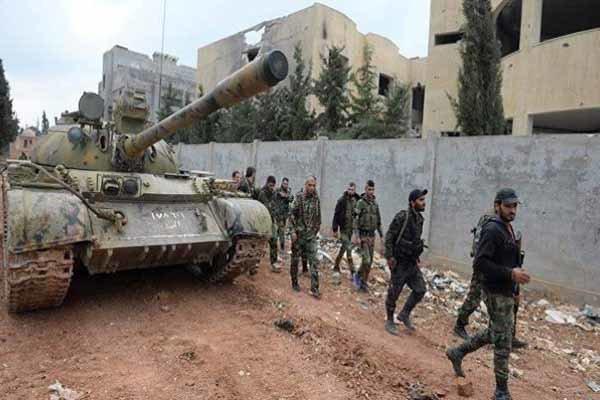 ارتش سوریه حلقه محاصره تروریستها در اطرافخان شیخونرا تنگ تر کرد