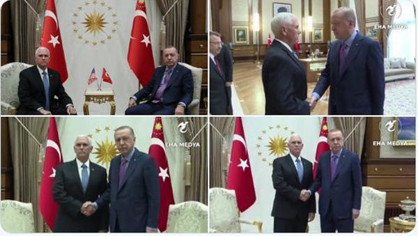 اردوغان و پنس در آنکارا با هم دیدار کردند