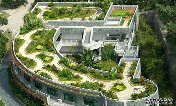 ایجاد بام سبز در محوطه سازی ساختمان