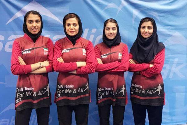 7 برد دختران پینگ پنگ باز ایران در روز نخست مسابقات