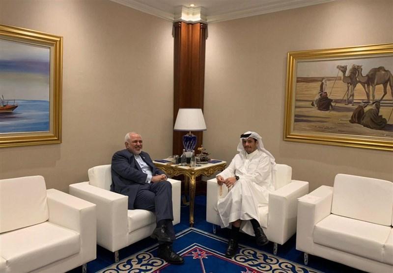 ملاقات وزرای خارجه ایران و قطر