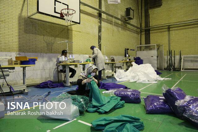 کارگاه دوخت ماسک و گان در یزد