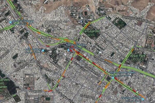 طراحی نقشه هوشمند تردد شهروندان در شیراز