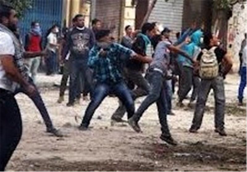 درگیری طرفدران مرسی و نیروهای ارتش مصر در مقابل وزارت دفاع