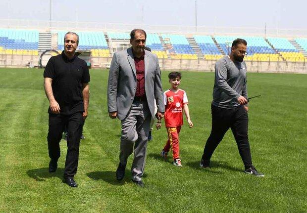 بازدید سرپرست باشگاه پرسپولیس از استادیوم شهید کاظمی