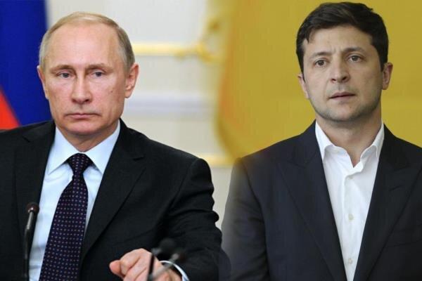 پوتین با رئیس جمهور اوکراین گفتگو کرد