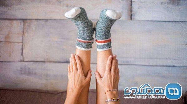 چرا جای کش جوراب روی پا می ماند؟