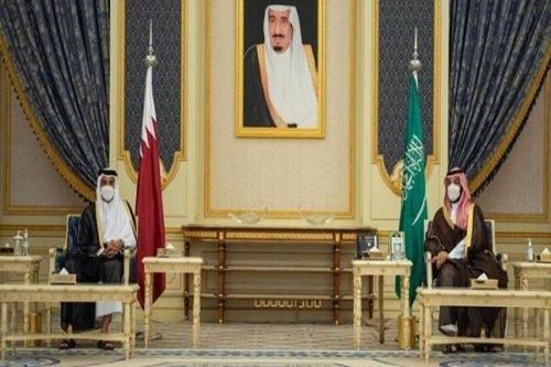 امیر قطر با محمد بن سلمان ملاقات کرد