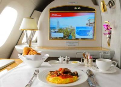 کترینگ غذایی بدون مرز در هواپیمایی امارات