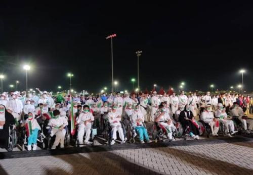 رژه باشکوه کاروان ایران در مراسم افتتاحیه بازی های پاراآسیایی جوانان