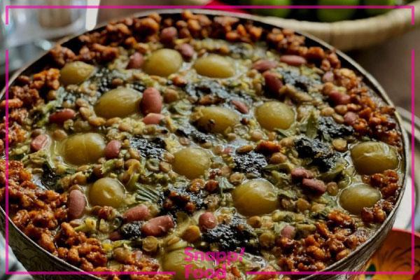 طرز تهیه هلی آش یا آش هلی با دستور پخت گرگان